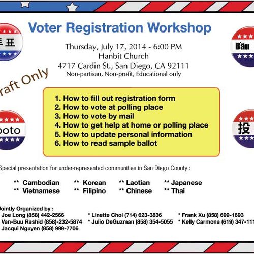 Voter Registration Workshop